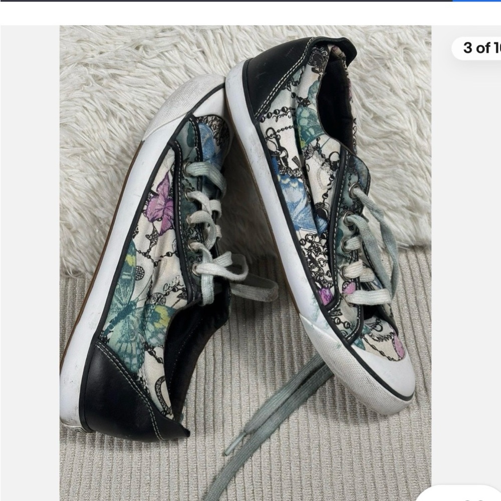 Coach Women's Multicolor Butterfly Sneakers - Picture 3 of 8